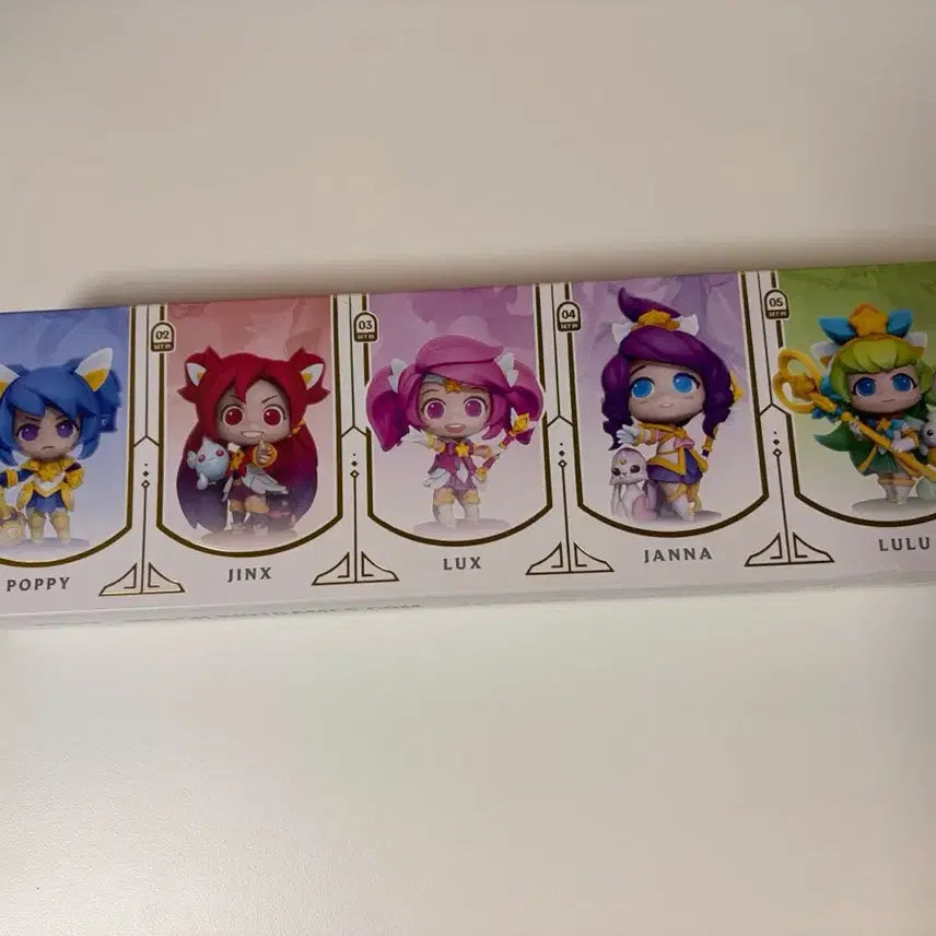 [BUNJANG] League of Legends 1st Gen Star Guardian 5 Figures Set (Excluding Jinx) / 리그오브레전드 1세대 별수호자 5종 피규어 정품 (징크스 제외)