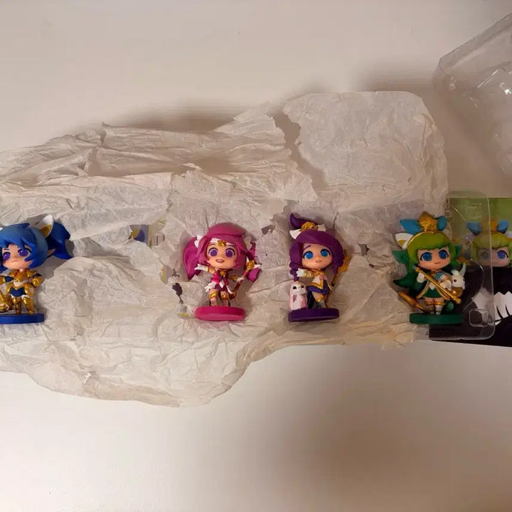 [BUNJANG] League of Legends 1st Gen Star Guardian 5 Figures Set (Excluding Jinx) / 리그오브레전드 1세대 별수호자 5종 피규어 정품 (징크스 제외)