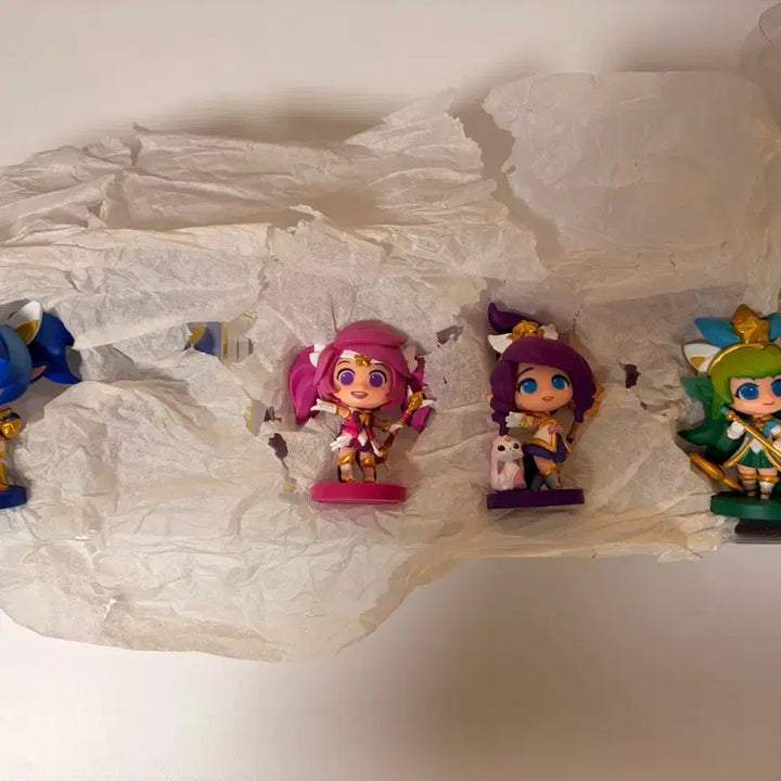 [BUNJANG] League of Legends 1st Gen Star Guardian 5 Figures Set (Excluding Jinx) / 리그오브레전드 1세대 별수호자 5종 피규어 정품 (징크스 제외)