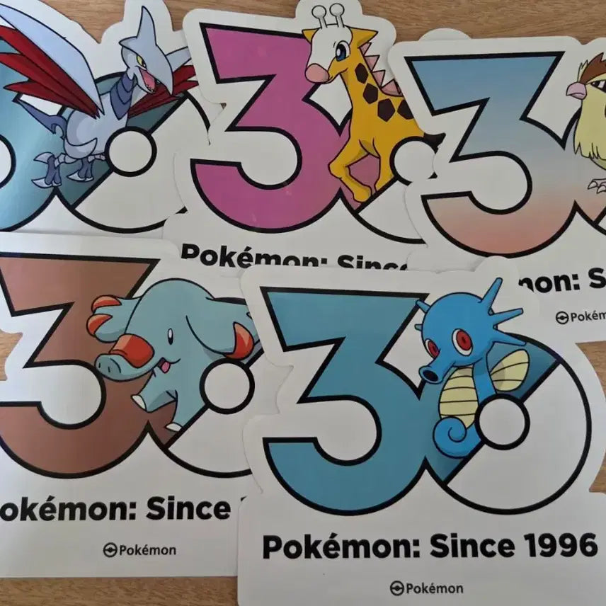[BUNJANG] Pokemon 30th Anniversary Sticker / 포켓몬 30주년 스티커