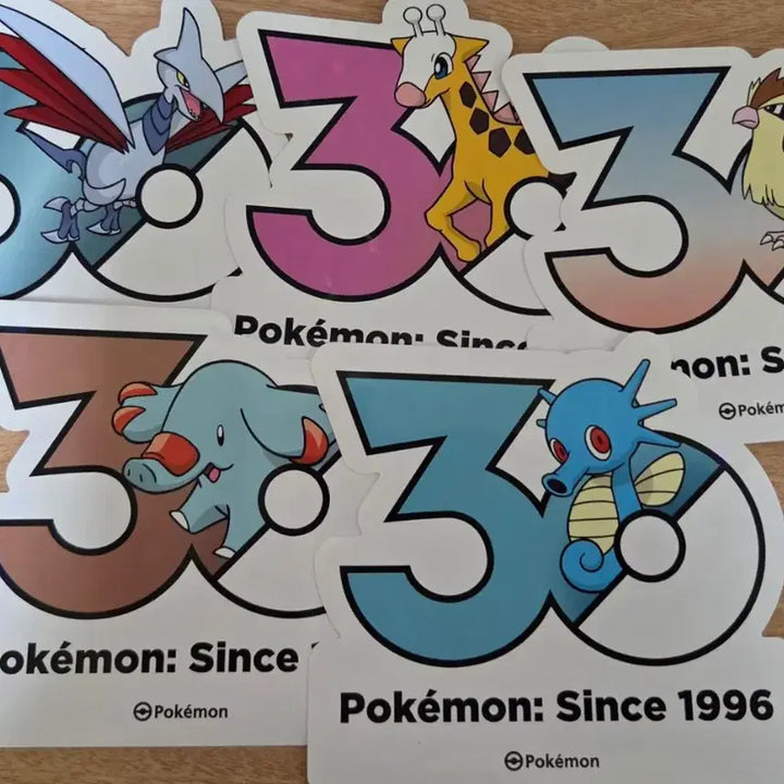 [BUNJANG] Pokemon 30th Anniversary Sticker / 포켓몬 30주년 스티커