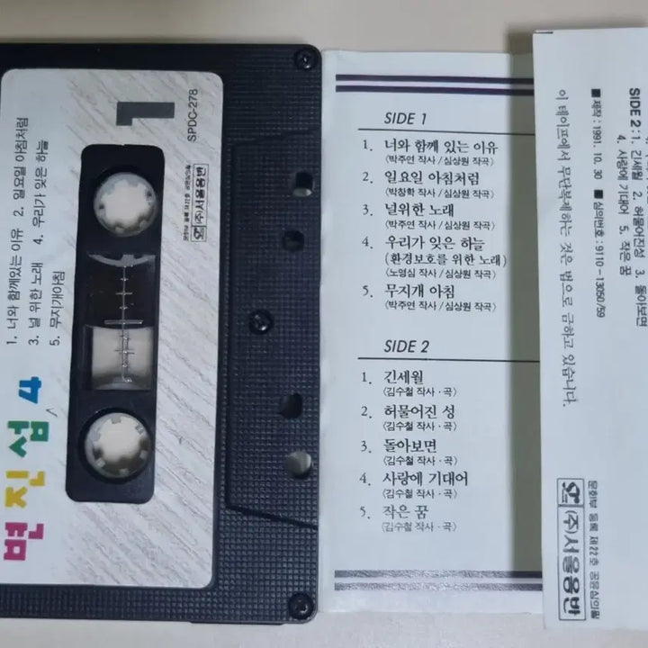 [BUNJANG] Byun Jin-sub 4th Album Cassette Tape / 변진섭 4집 (카세트테이프)