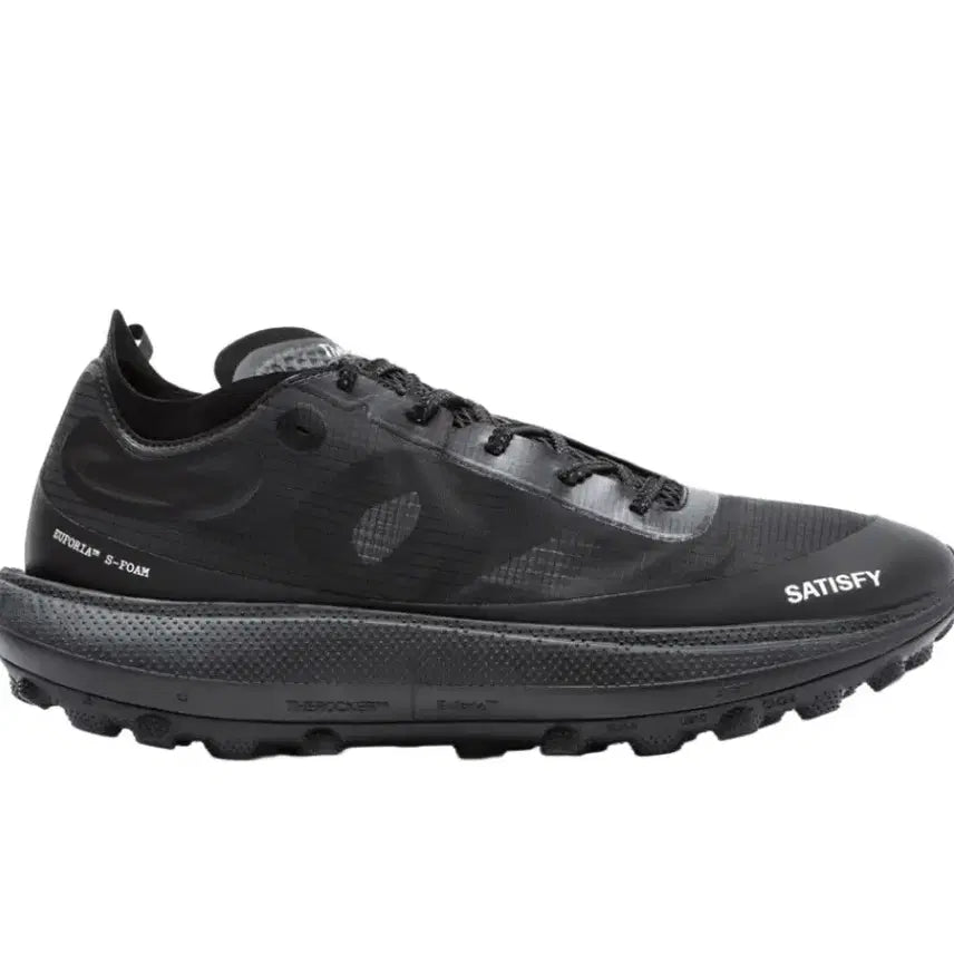 [BUNJANG] Satisfy The Locker Jet Black Sneakers / [275] 새티스파이(satisfy) 더 라커 제트 블랙