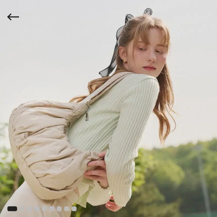 [BUNJANG] Goodtodos Large Shoulder Bag Beige / 굿토드즈 라지 숄더백
