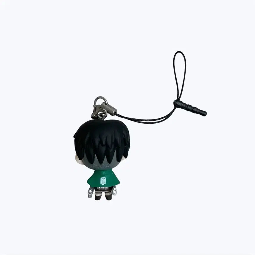[BUNJANG] Attack on Titan Levi Chimi Chara Figure Keychain / 진격의거인 리바이 치미캬라 피규어 키링