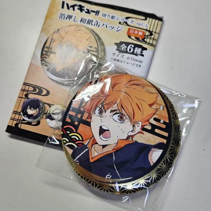 [BUNJANG] Haikyuu!! Shoyo Hinata Can Badge / 하이큐 히나타 쇼요 캔뱃지