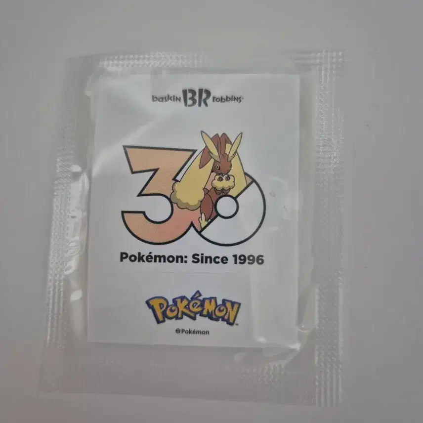 [BUNJANG] Baskin Robbins Pokemon 30th Anniversary Ddibu Seal (Iyarop) / 배스킨라빈스 포켓몬 30주년 띠부씰 (이어롭)