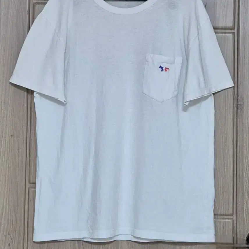 [SOLD OUT] 메종키츠네  트리컬러 포켓 반팔티(남자) L