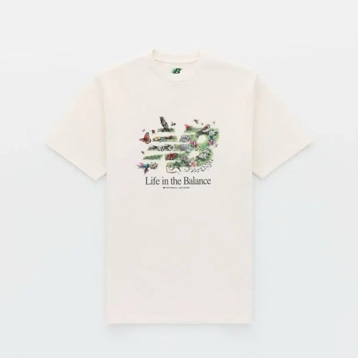 [BUNJANG] New Balance x Aimé Leon Dore LIFE IN THE BALANCE Graphic T-Shirt Ivory XL / 뉴발란스  X 에임레온도르 티셔츠