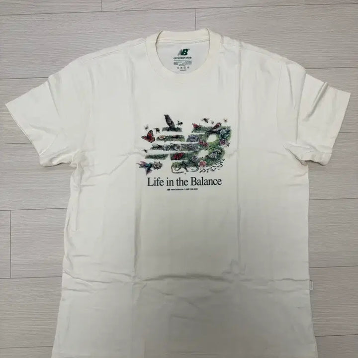 [BUNJANG] New Balance x Aimé Leon Dore LIFE IN THE BALANCE Graphic T-Shirt Ivory XL / 뉴발란스  X 에임레온도르 티셔츠