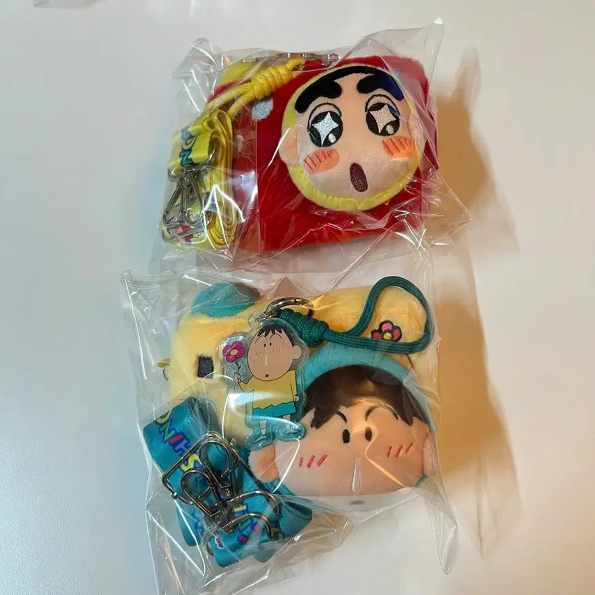 [BUNJANG] Crayon Shin-chan Maco &amp; Bo Camera Pouch Doll Keychain Bundle Set / 짱구 맹구 카메라 파우치 인형 키링 일괄
