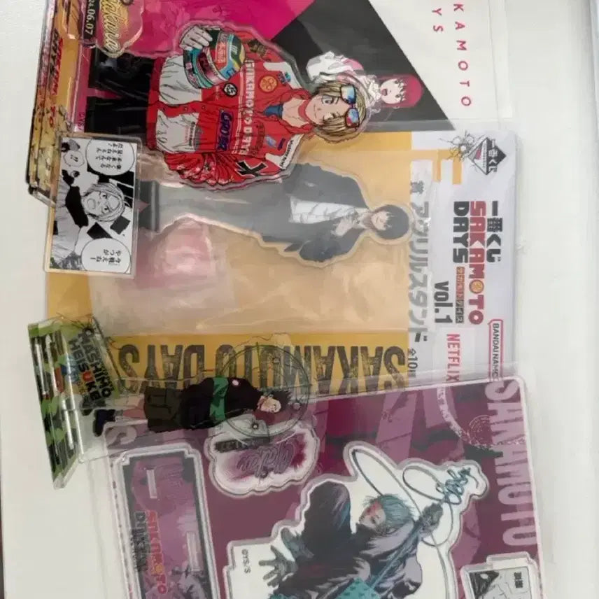 [BUNJANG] Sakomoto Days Nagumo Gaku Heisuke Acrylic Diorama Set / 사카모토데이즈 나구모 F상 가쿠 디오라마 헤이스케 아크릴