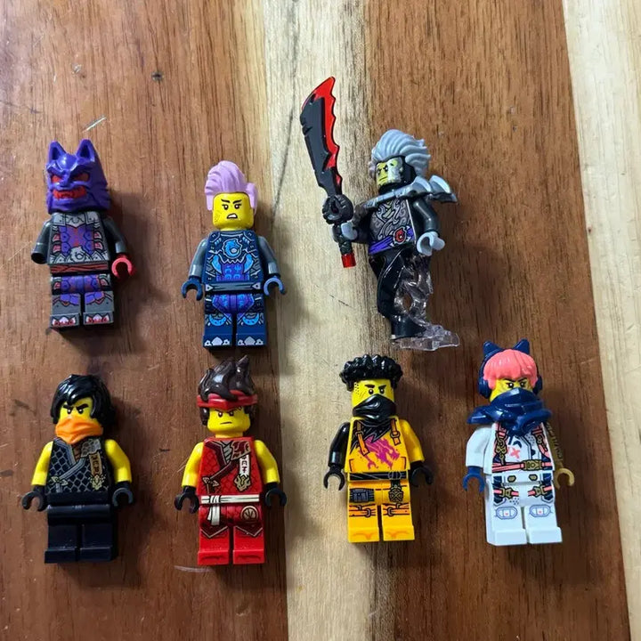 [BUNJANG] LEGO Ninjago Figures 7-Piece Set / 레고 닌자고 피규어 7개 세트