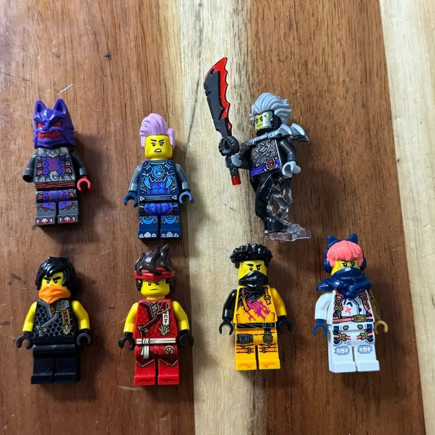 [BUNJANG] LEGO Ninjago Figures 7-Piece Set / 레고 닌자고 피규어 7개 세트