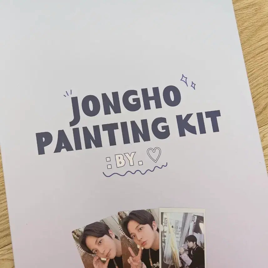 [BUNJANG] ATEEZ Jongho Birthday Painting Kit Photocard / 에이티즈 종호 생일 페인팅 키트 포카 짭폴라 포함