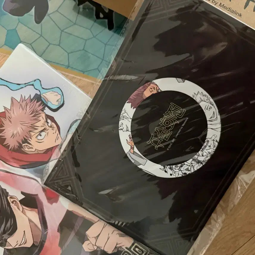 [BUNJANG] Jujutsu Kaisen Official Art Notebook &amp; Canvas Set - Satoru Gojo, Yuji Itadori, Sukuna / (새상품) 주술회전 원화 수첩 캔버스 고죠사토루 이타도리유지 스쿠나 대원