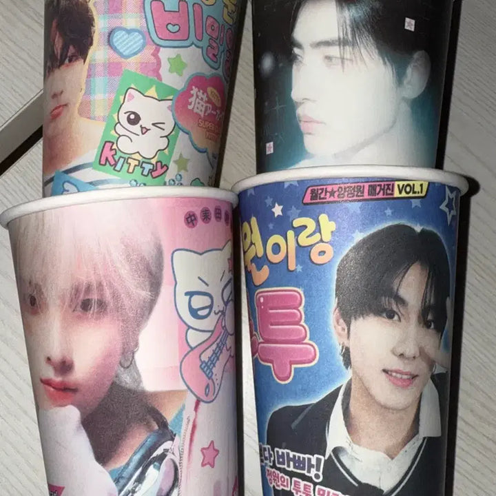 [BUNJANG] ENHYPEN Sunghoon Jungwon &amp;TEAM Yuma Cafe Cup and Goods / 엔하이픈 성훈 정원 앤팀 유마 생카 컵 및 굿즈