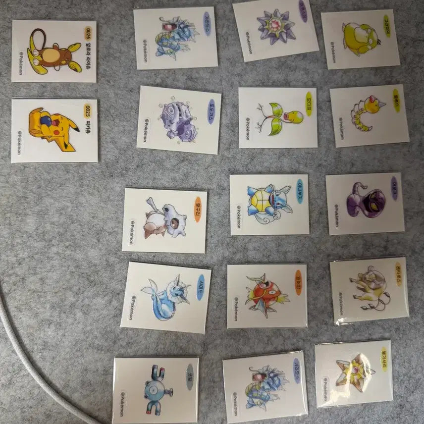 [BUNJANG] Pokemon 30th Anniversary Ddibu Seal Sticker Bundle Set / 포켓몬 30주년 띠부씰 스티커 (일괄만)