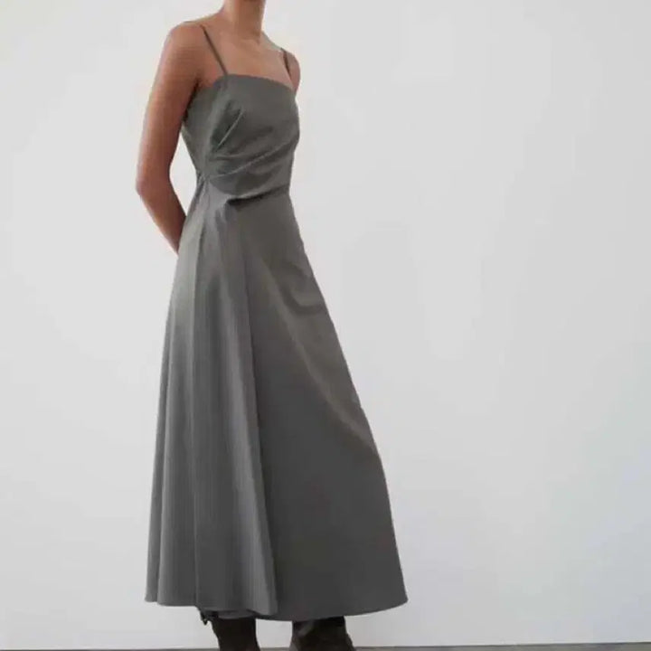 [BUNJANG] Zara ZW Collection Drape Sleeveless Dress (Size S) / 자라 ZW 컬렉션 드레이프 슬리브리스 드레스(사이즈 S)