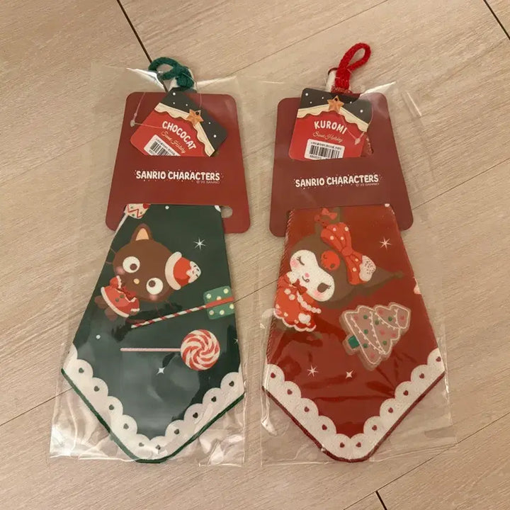 [BUNJANG] Sanrio Sweet Holiday Chococat Kuromi Handkerchief / 산리오 스위트 홀리데이 초코캣 쿠로미 손수건