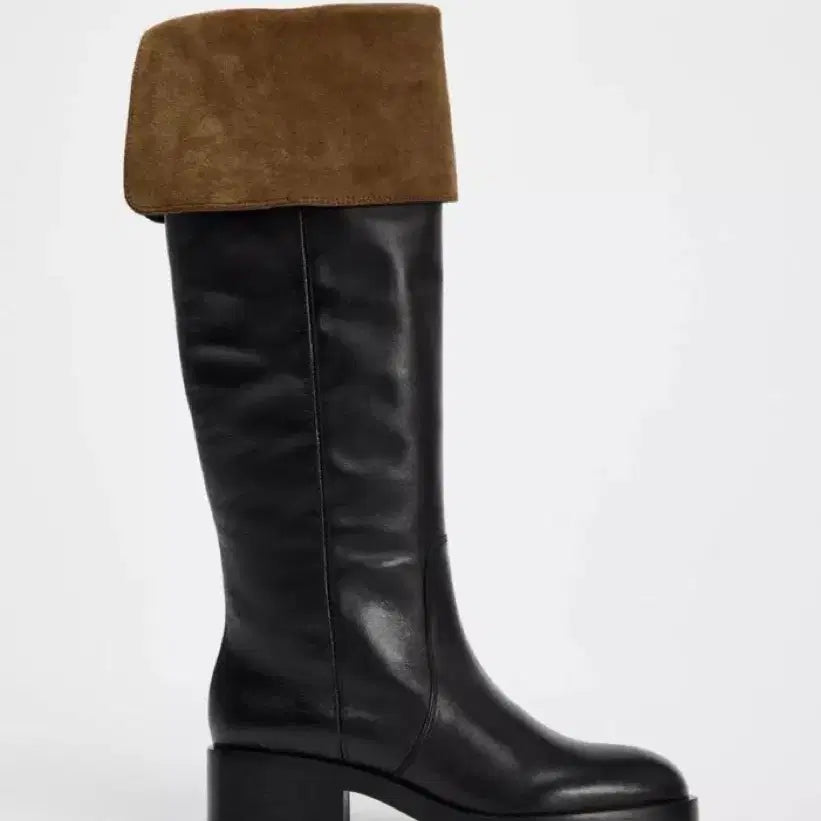 [BUNJANG] Zara Suede High Leather Boots Size 235 / 자라 스웨이드 하이 레더 부츠 (사이즈 235)
