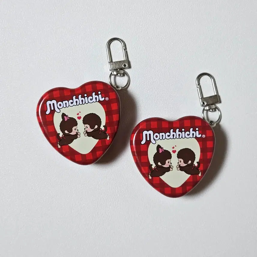 [BUNJANG] Monchhichi Dubai Style Heart Choco Tin Case Keychain / 몬치치 두바이 스타일 하트초코틴 틴케이스 키링