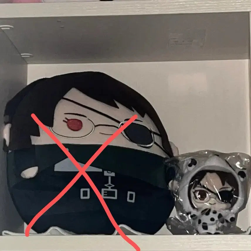 [BUNJANG] Attack on Titan Levi Ackerman Hanji Zoe Animate Huwacoring BIG Blindfold Ver. Plush Set / 진격거 한지 애니마루코 한뭉이 안대버전