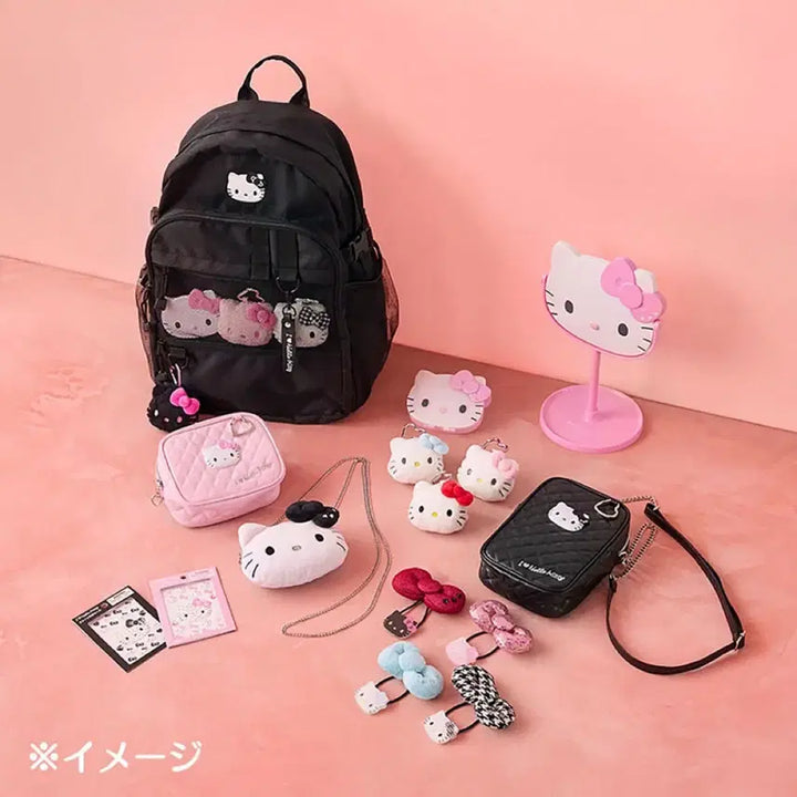 [BUNJANG] Sanrio Hello Kitty Face Mascot Heart Carabiner Pink / (정품)아이러브키티 얼굴 마스코트 하트카라비너 핑크
