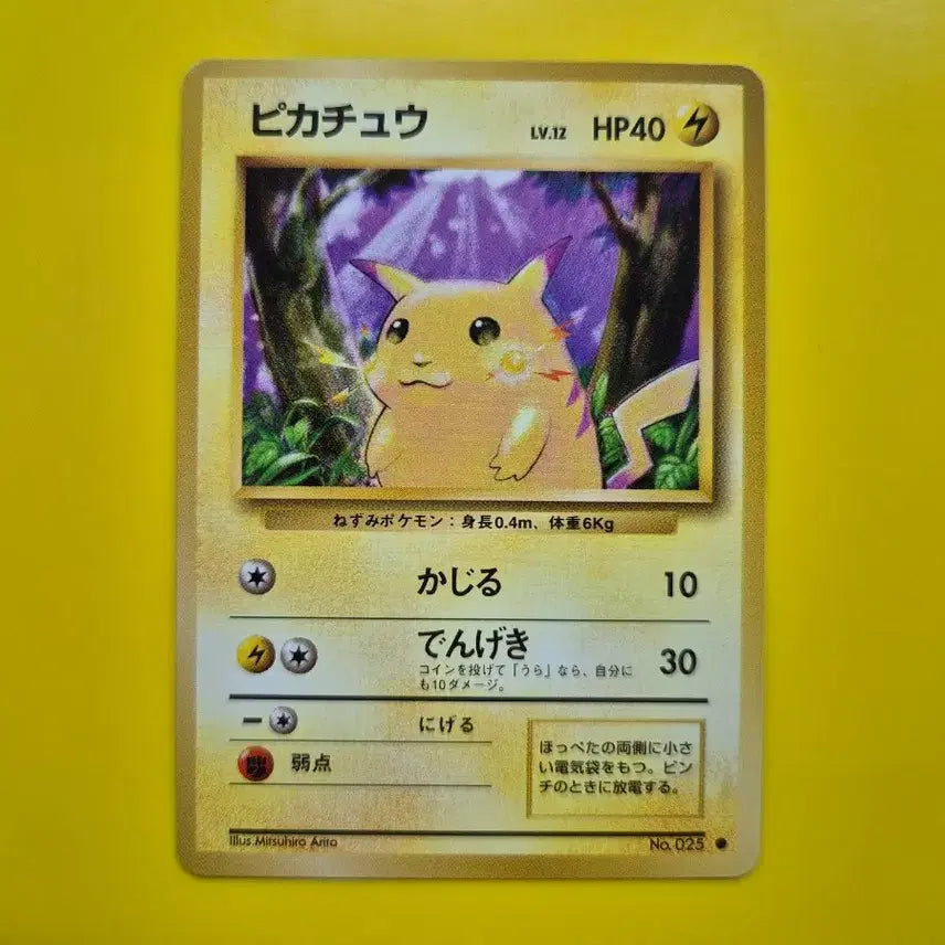 [BUNJANG] Pokemon Card 1996 Pikachu 1st Edition Japanese / 포켓몬카드 1996 큰 피카츄 초판 일판 일본판 1