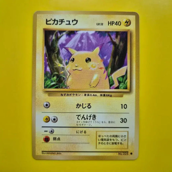 [BUNJANG] Pokemon Card 1996 Pikachu 1st Edition Japanese / 포켓몬카드 1996 큰 피카츄 초판 일판 일본판 1