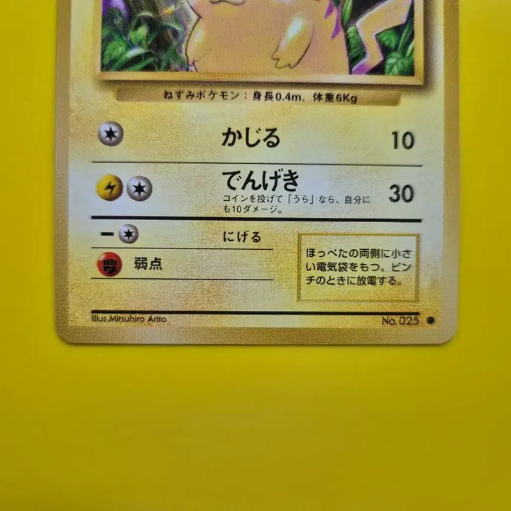 [BUNJANG] Pokemon Card 1996 Pikachu 1st Edition Japanese / 포켓몬카드 1996 큰 피카츄 초판 일판 일본판 1