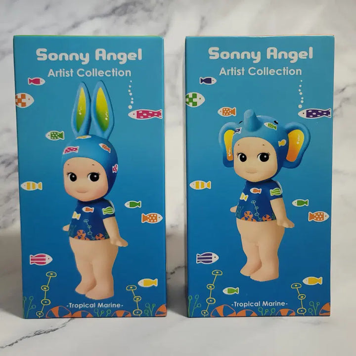 [BUNJANG] Sonny Angel Artist Collection Tropical Marine Set (2 Types) / [일괄] 소니엔젤 아티스트 트로피칼 마린 2종 세트 (카드O)