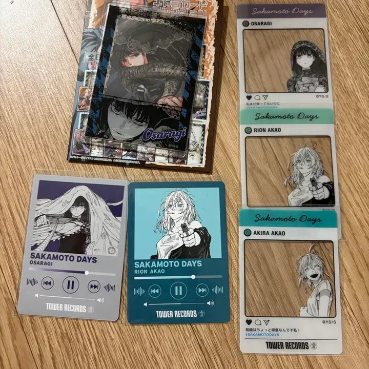 [BUNJANG] Sakamoto Days Sakaday Rion Osaragi Akira Photocard Bundle Set / 사카모토데이즈 사카데이 포토카드 일괄 오사라기 리온 아키라