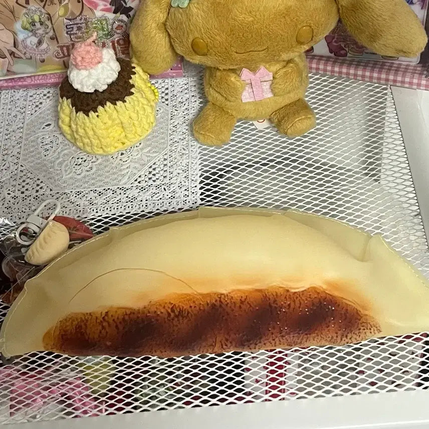 [BUNJANG] Dumpling Pouch Keychain Strap Charm Food Miniature Set / 일괄 교자 필통 만두 키링 스트랩 키체인 음식 모형 갸루 디저트 파우치
