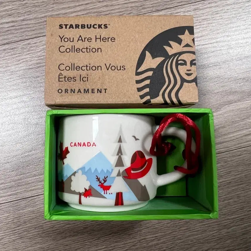 [BUNJANG] Starbucks You Are Here Canada Espresso Mug Ornament / 스타벅스 유아히어 캐나다 시티컵 에스프레소잔