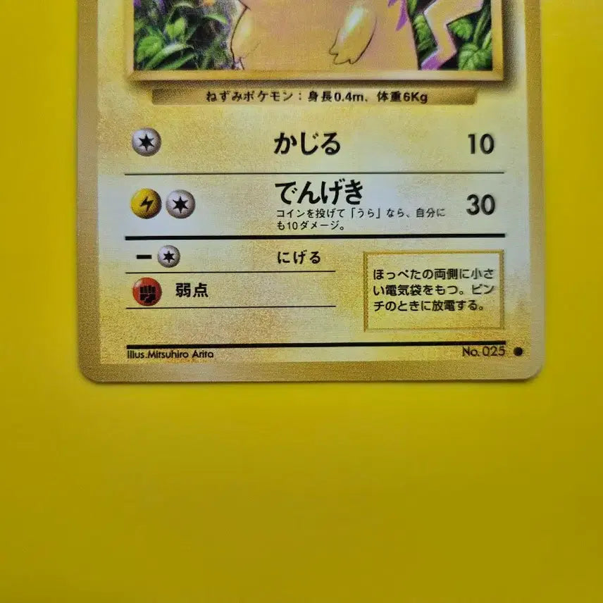 [BUNJANG] Pokemon Card Pikachu 1st Edition Japanese / 포켓몬카드 1996 큰 피카츄 초판 일판 일본판 2