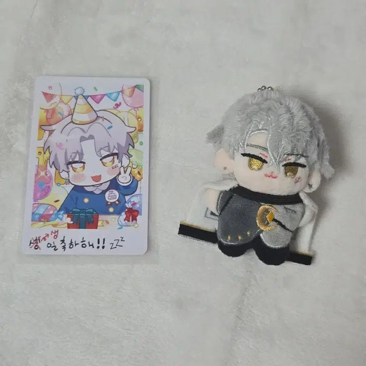 [BUNJANG] SCIENTOLOGY Late Sleep Fondi Doll &amp; Birthday Photocard Bundle Set / (급처)싸이코드 늦잠 폰디 인형&amp;포카 일괄판매