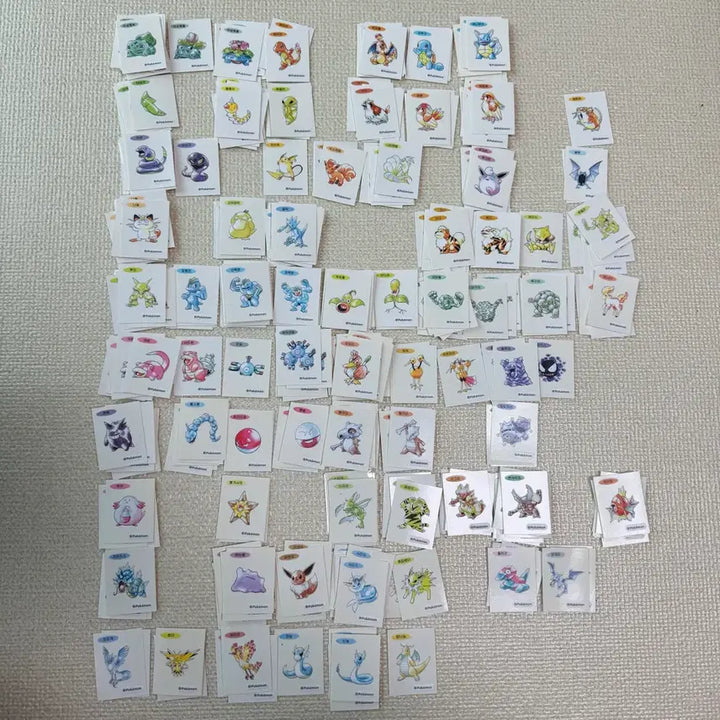 [BUNJANG] Pokemon 30th Anniversary Artwork Tteokbokki Slap Sheet Set / 포켓몬 30주년 아트워크 띠부씰 전종(개별판매)
