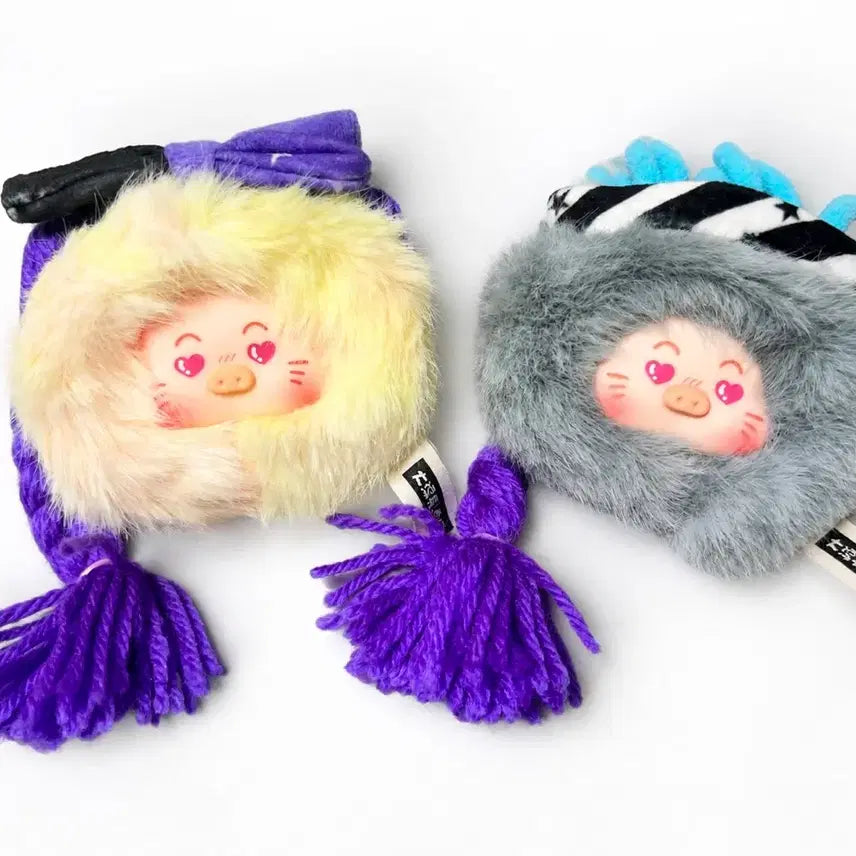 [BUNJANG] Baby Three Hair Shop Cute Mini Pig Doll Keychain / 베이비쓰리 헤어샵 귀여운 미니 인형 키링