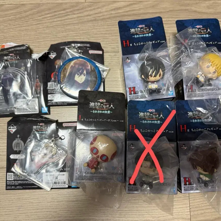 [BUNJANG] Attack on Titan Jaw Titan Figure (Unsealed) / (미개봉 일괄)제일복권 진격의거인 B상 턱거인 새상품,초코노코 외