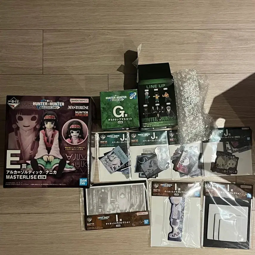 [BUNJANG] Hunter x Hunter E Prize (Sealed) + G Prize (2x, Kilua Confirmed) + Lower Prizes / 헌터헌터 E상(미개봉) + G상 2개(키르아 확정) + 하위상 덤