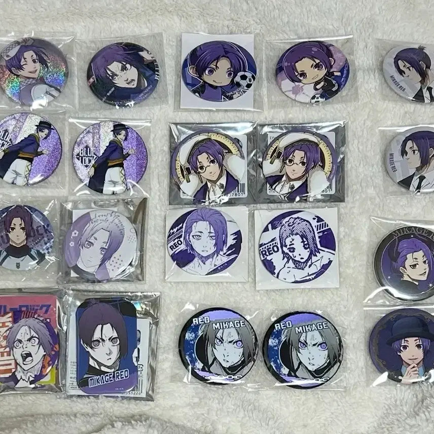 [BUNJANG] Blue Lock Reo Can Badge Bundle Set / 블루록 레오 캔뱃지 20개 일괄