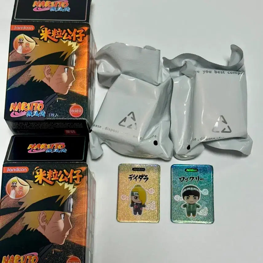 [BUNJANG] Naruto Rice Ball Figures - Deidara &amp; Rock Lee (Set) / 나루토 쌀알 피규어 데이다라 록리