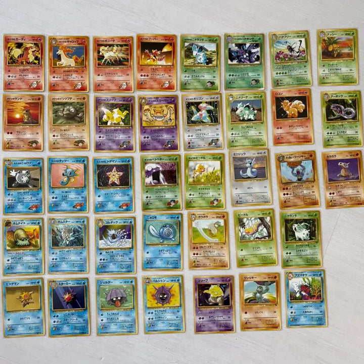 [BUNJANG] Vintage Pokemon Cards Bundle Set (1996-1999) - Japanese Old Back / 포켓몬카드 96-99년도 발매 빈티지 올드백 초판 일괄 판매합니다.