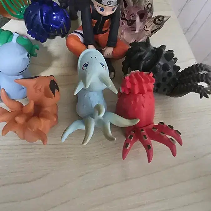 [BUNJANG] Naruto Nine-Tails Monster Figure Set / 나루토 꼬마 닌자 9마리 꼬리 괴물 피규어 세트