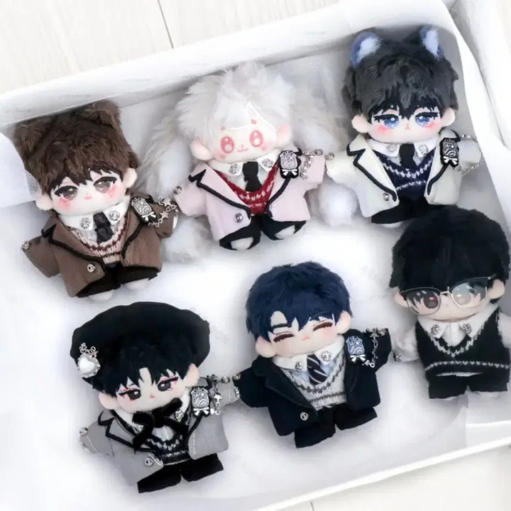 [BUNJANG] 5cm Doll Clothes Woobel Cotton College All-in-One Set / 5cm 인형 옷 우블 코튼컬리지 올인 원가 양도