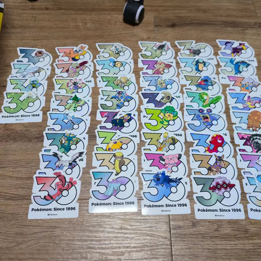 [BUNJANG] Pokemon 30th Anniversary Sticker / 포켓몬 30주년 스티커