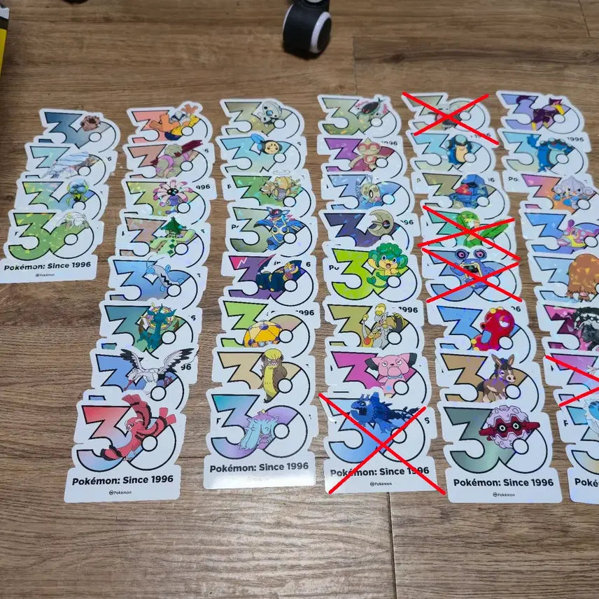 [BUNJANG] Pokemon 30th Anniversary Sticker / 포켓몬 30주년 스티커