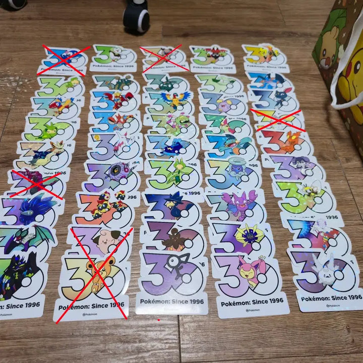 [BUNJANG] Pokemon 30th Anniversary Sticker / 포켓몬 30주년 스티커