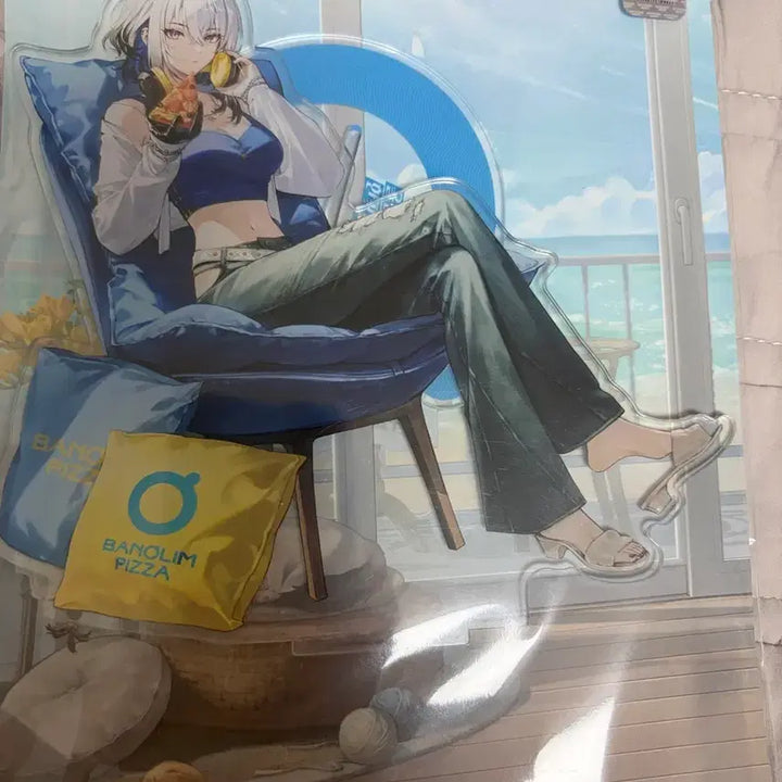 [BUNJANG] Myungjo Round Pizza Galbrena Acrylic Stand / 명조 반올림피자 갈브레나 아크릴스탠드